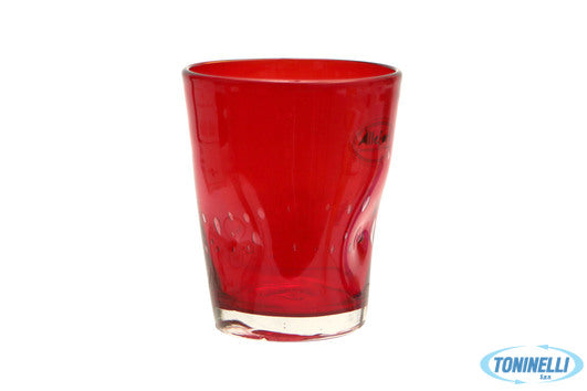 Import Tavola Rialto-Bicchiere Acqua Cl.35 Incamiciato Rosso T090105Cr - 1779