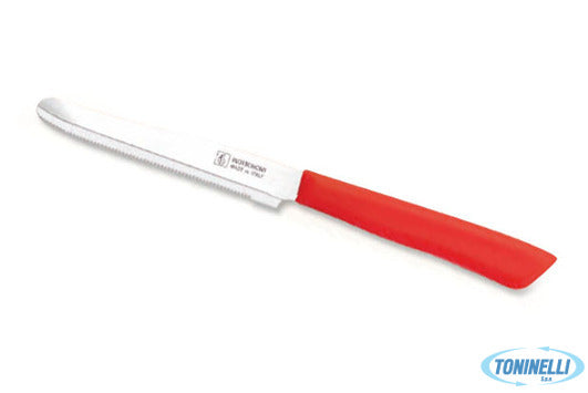 Coltellerie Inox Bonomi Standard -Confezione 6 Coltelli Tavola Lama Cm 11 Rosso