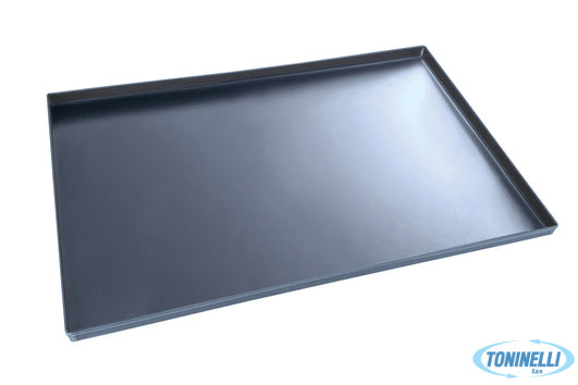 Cerutti Inox Srl Uninominale Teglia Rettangolare Lamiera Blu Pareti Dritte Cm 60