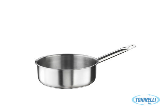 Pinti Inox Tender-Casseruola Bassa 1 Manico Cm 16 H 6,5 Lt 1,25 Inox 33901016 -