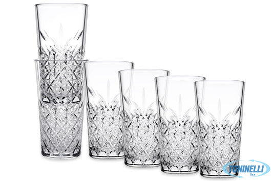 Pasabahce Timeless Temperato Impilabile - Confezione 6 Bicchieri Long Drink Cl