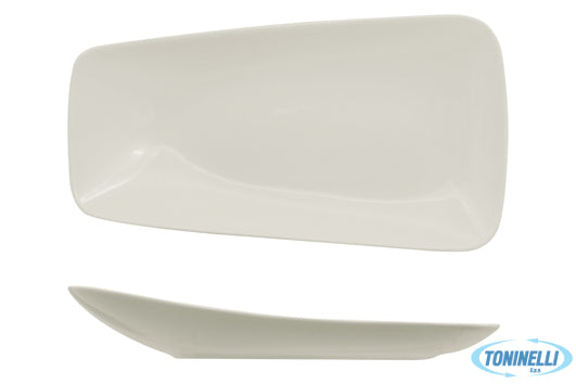 Ariane Fine Porcelain Vital Rectangle - Piatto Piano Cm 24X13 Asimmetrico - 226