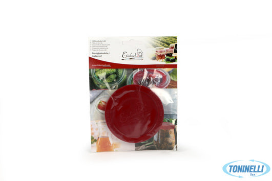 Dosen-Zentrale Zuchner Gmbh Weck - Tappo In Silicone Rosso Diametro 80 Mm. - 546