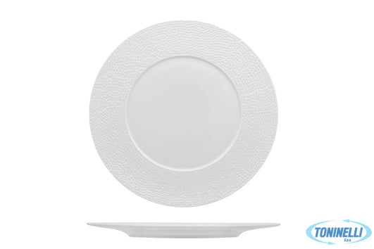 Tunisie Porcelaine Zen Tunisie Martellato Bianco-Piatto Piano Cm.31 8900631 - 1