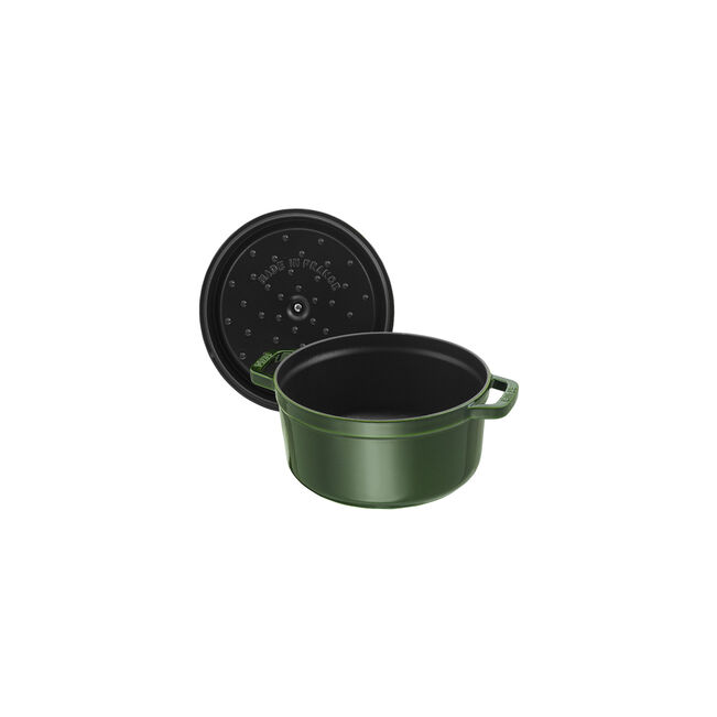 Cocotte rotonda - 26 cm, basilico