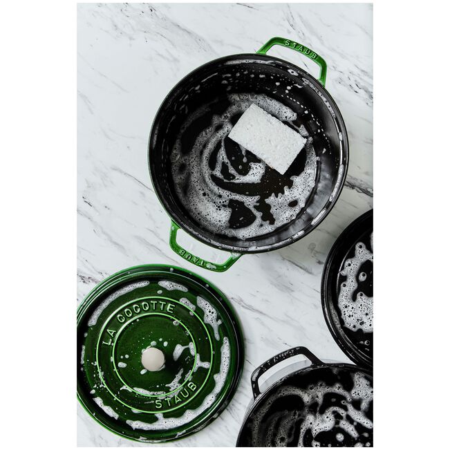Cocotte rotonda - 26 cm, basilico