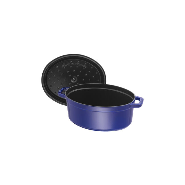 Cocotte ovale - 31 cm, blu scuro