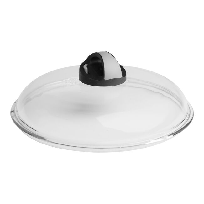 COPERCHIO VETRO BOMBATO POMOLO C/ SFOGO 28cm