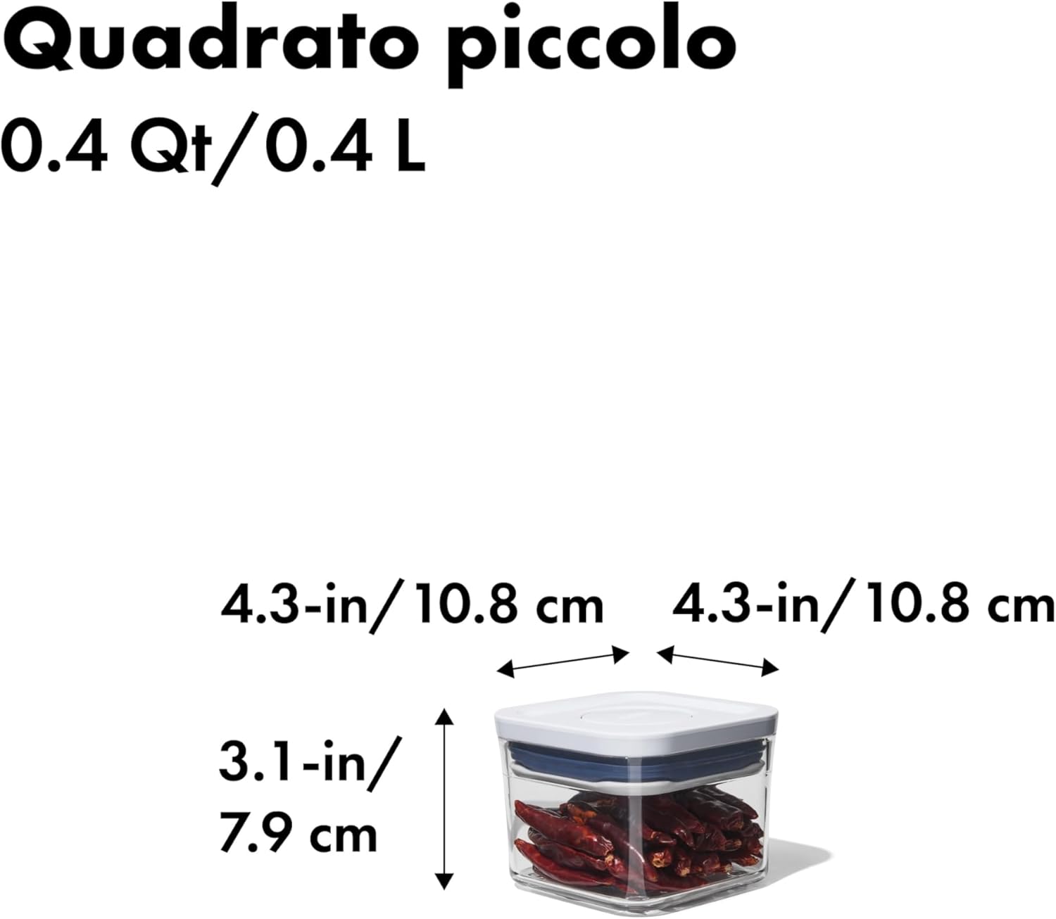 Contenitore Alimentare / Trasparente / 0.4L