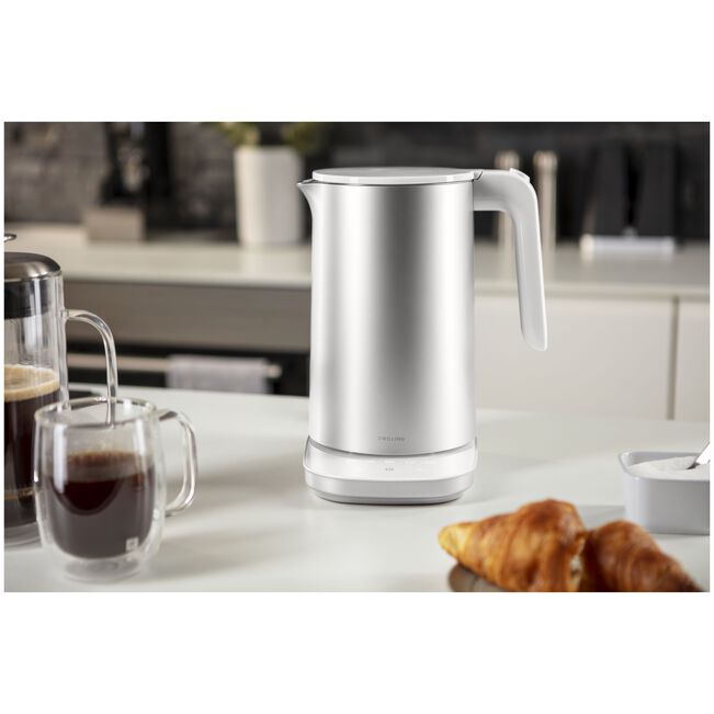 Enfinigy Bollitore elettrico Pro - 1,5 l, colore argento