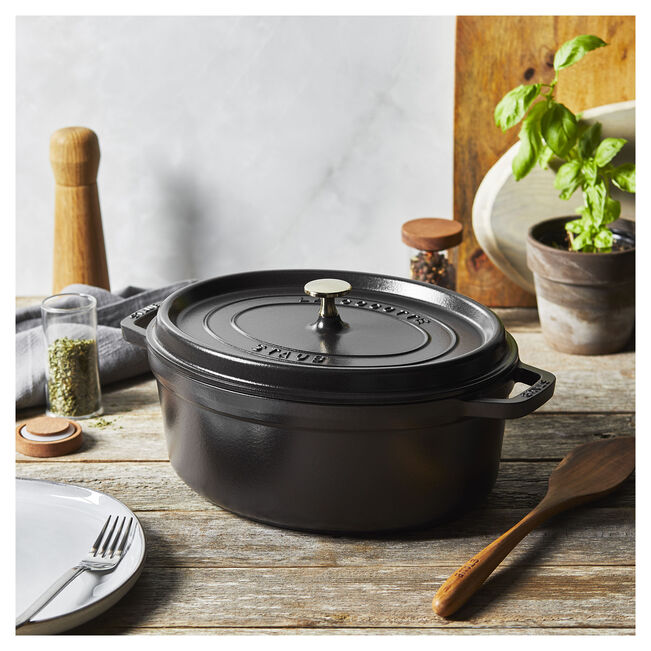 Cocotte ovale - 31 cm, Nera