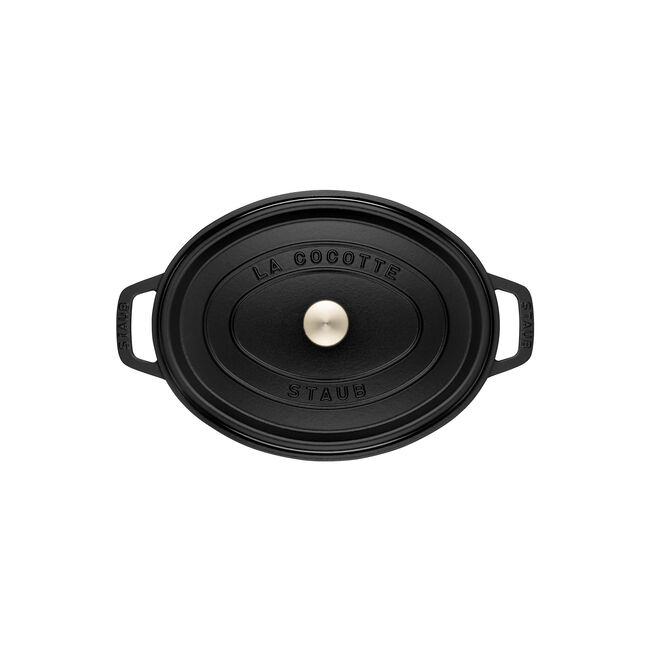 Cocotte ovale - 31 cm, Nera