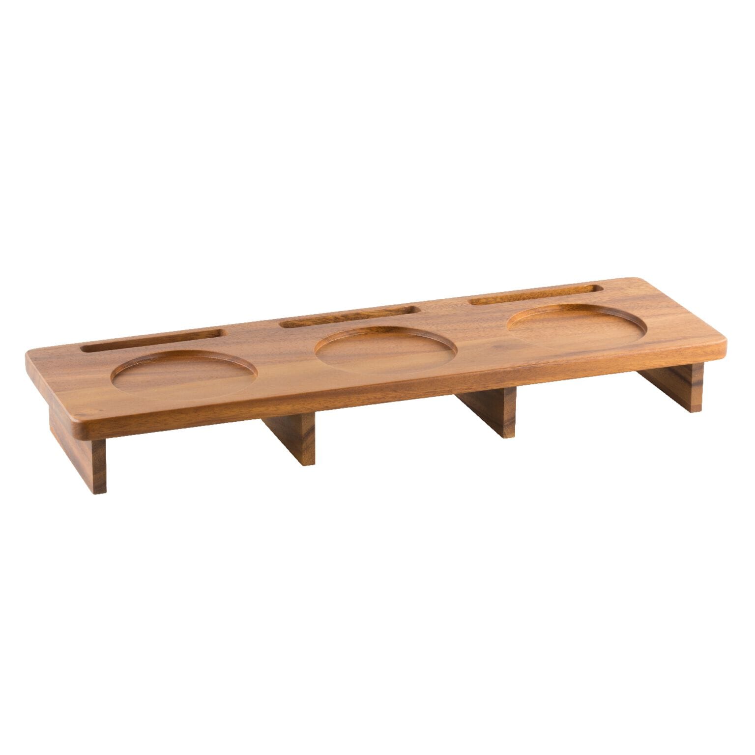 Supporto Per 3 Mini Cass. Cm 10 Legno