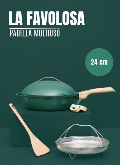 La Favolosa padella 24 cm - colore verde