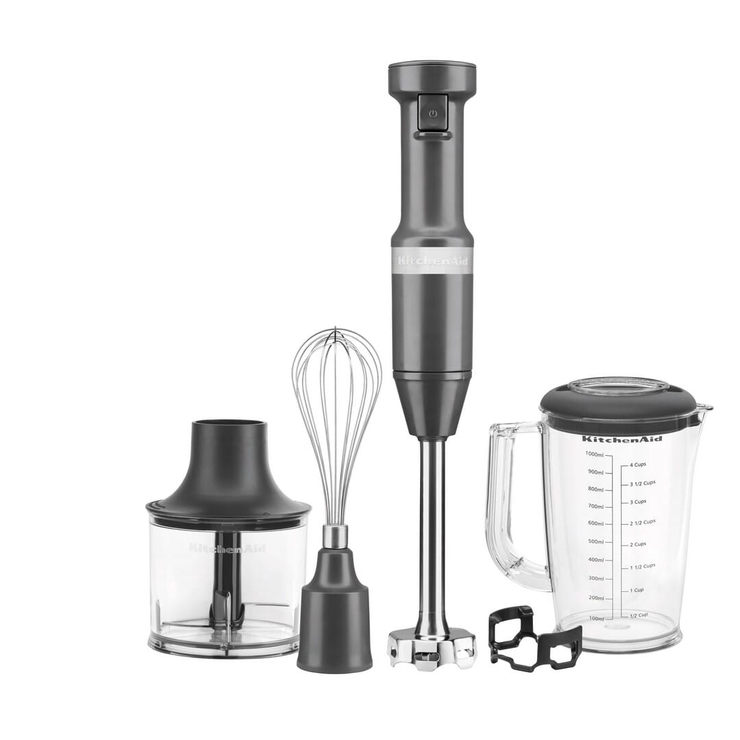 KitchenAid Frullatore ad immersione con accessori Charcoal Grey