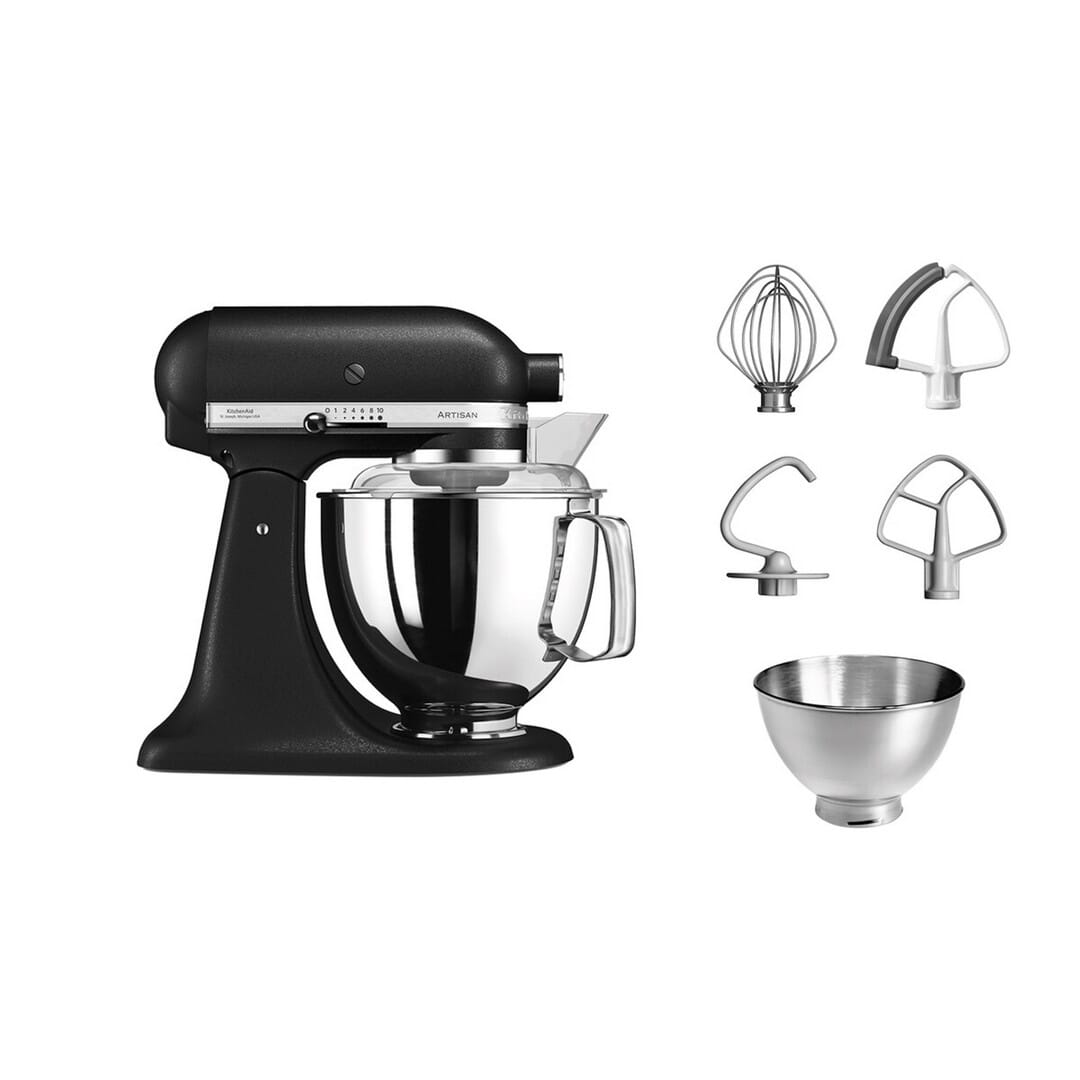 KitchenAid Artisan - Planetaria c/testa reclinabile 4,8L Cast Iron Black