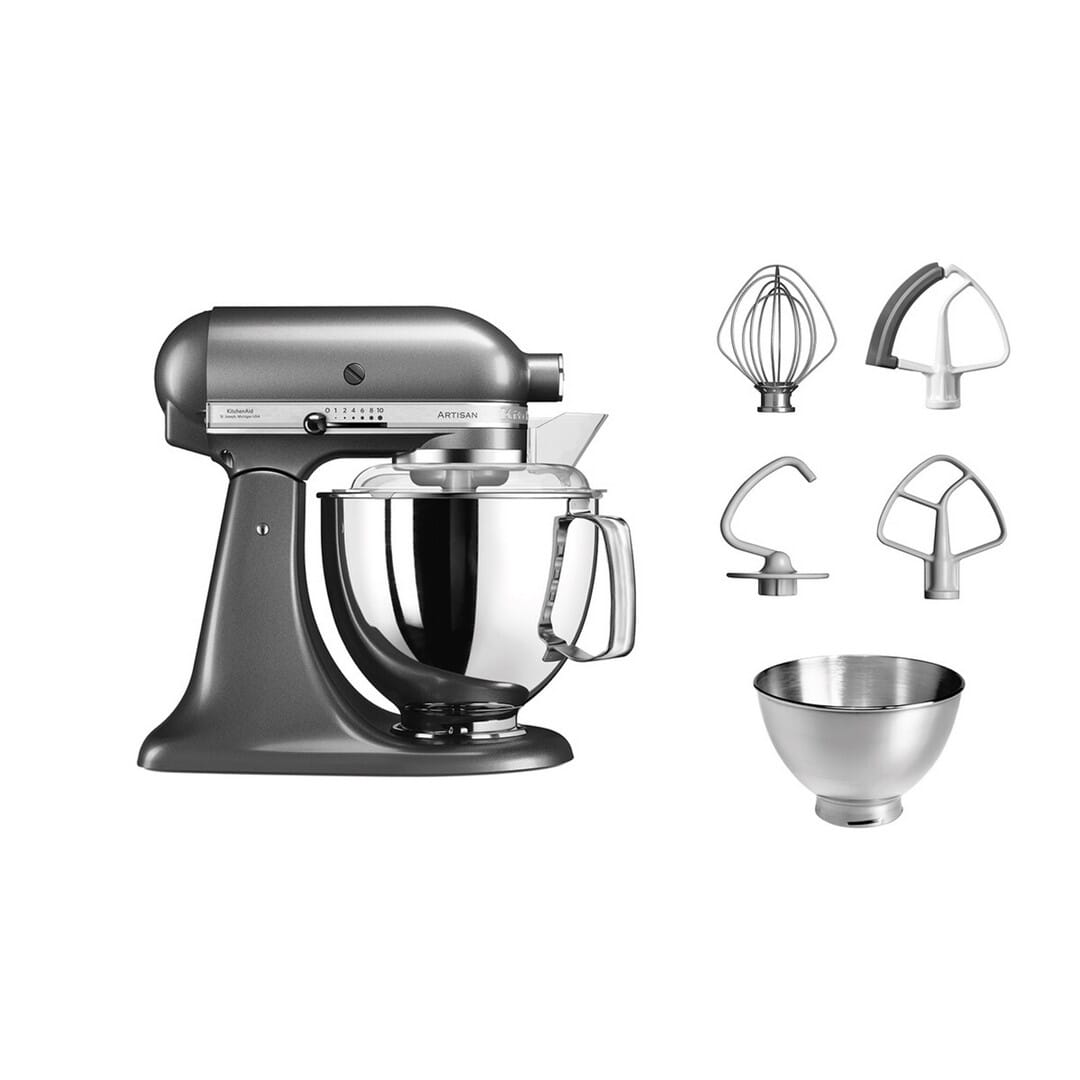 KitchenAid Artisan - Planetaria c/testa reclinabile 4,8L Medallion Silver