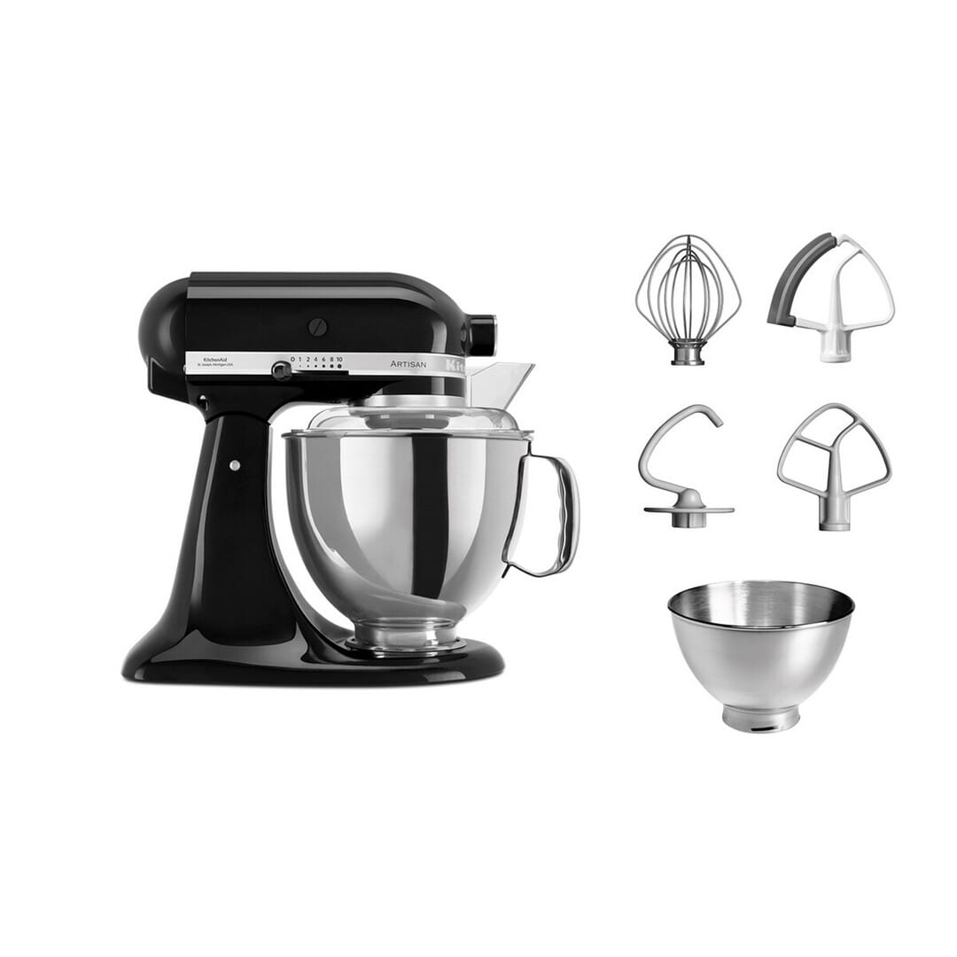 KitchenAid Artisan - Planetaria c/testa reclinabile 4,8L Onyx Black
