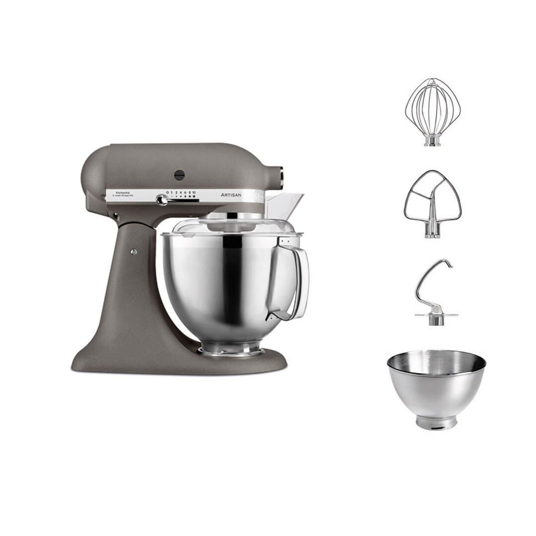 KitchenAid Artisan - Planetaria c/testa reclinabile 4,8L Imperial Grey