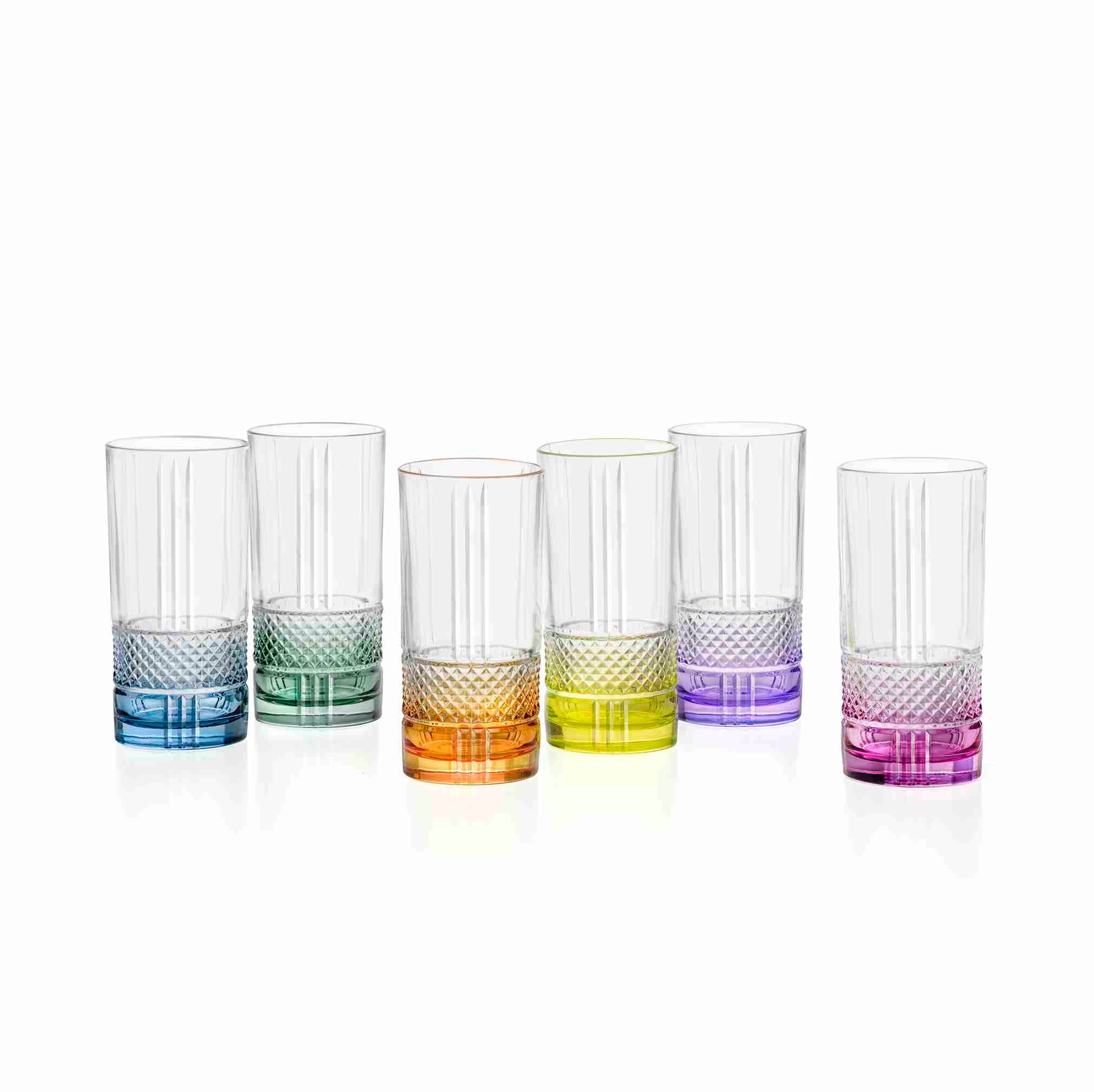 RCR Set 6 Pz Bicchieri Tumbler Alto Color - 27626020206