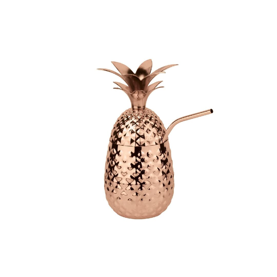 Paderno Coppa Ananas C/Cannuccia Inox Rame - 44945C05