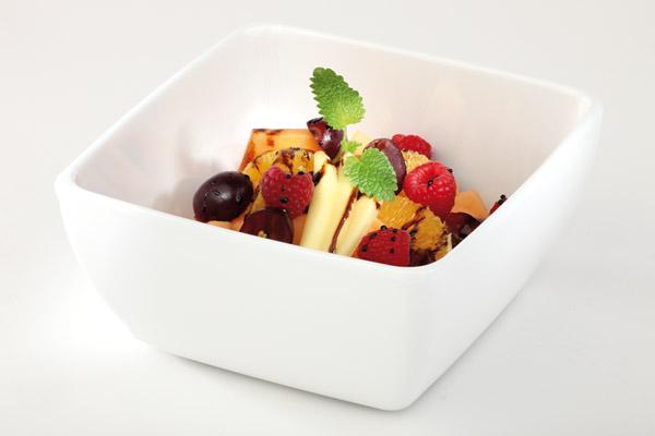 Ciotola quadrata bianca