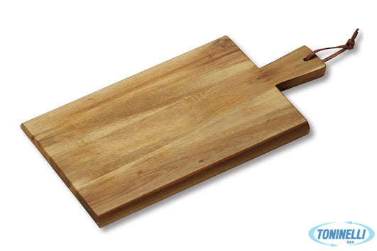 Kesper F.Anton Gmbh Acacia-Tagliere Rett. Cm 45X22Xh.1,5 Con Manico E Cinturino