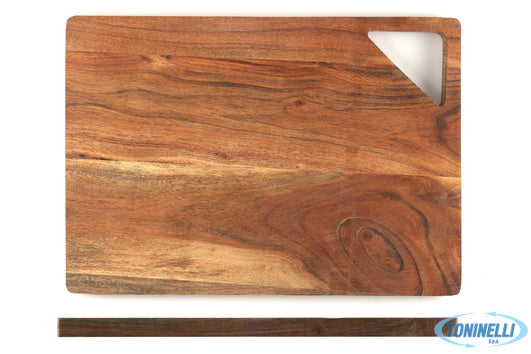 Kesper F.Anton Gmbh Acacia-Tagliere Rett.Cm 35,5X25,5Xh.1,7 Con Foro Appendibile