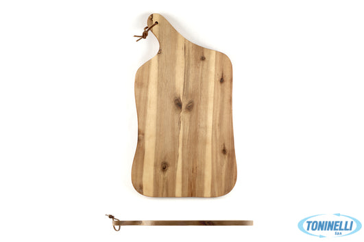 Kesper F.Anton Gmbh Acacia-Tagliere Sagomato Cm 37,5X23Xh.1,5 Con Manico Con Cin