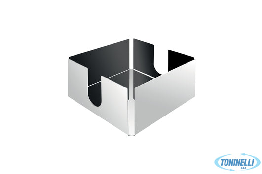 Cerutti Inox Srl Uninominale Alto Cusio-Portatovaglioli In Acciaio Inox 18-10 Cm