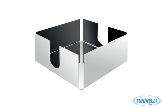Cerutti Inox Srl Uninominale Alto Cusio-Portatovaglioli In Acciaio Inox 18-10 Cm
