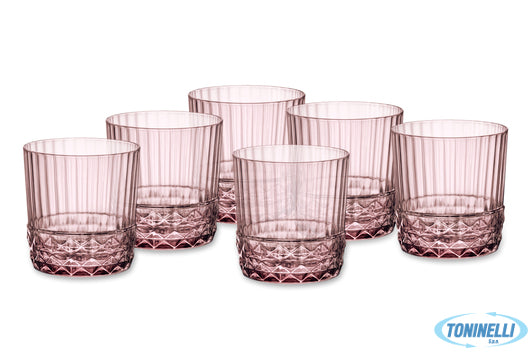 Bormioli Rocco America '20S Ametista Confezione Da 6 Bicchieri Dof Cl 37 H.9,2