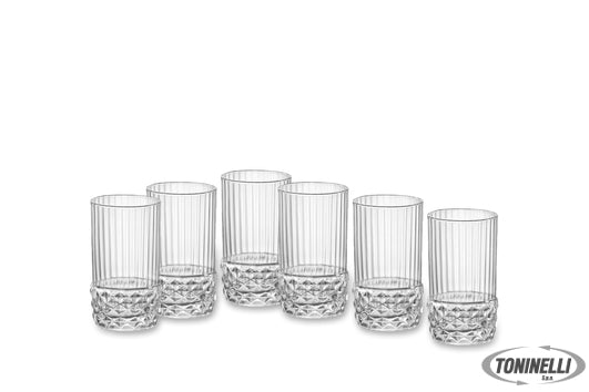 Bormioli Rocco America '20S Confezione Da 6 Bicchieri Shot H.8 Cl.8 Diametro Cm