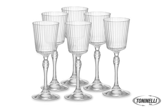Bormioli Rocco America '20S Confezione 6 Calici Cordial Cl 8 H Cm 15 Diametro 5
