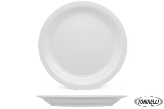 Zaklady Porcelany Stolowej Lubiana Amerika Bianco-Piatto Piano Cm 26,5 Porcellan