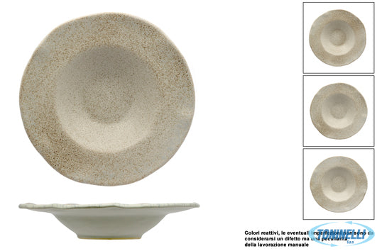 Import Tavola Antiqua-Pasta Bowl Organic Cm.28 In Gres Porcellanato - 23692