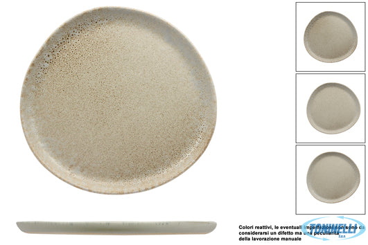 Import Tavola Antiqua-Piatto Piano Organic Cm.21 In Gres Porcellanato - 23687