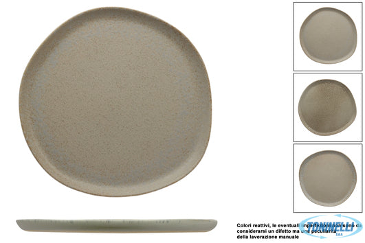 Import Tavola Antiqua-Piatto Piano Organic Cm.26 In Gres Porcellanato - 23686