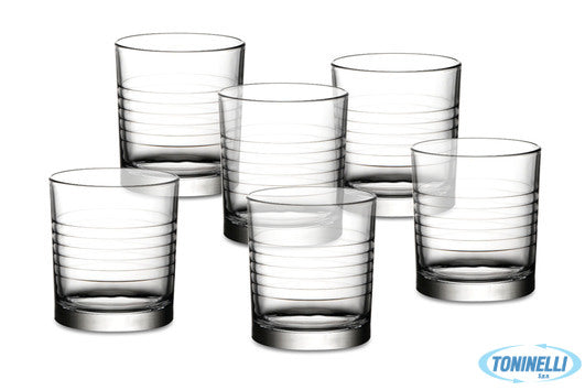 Bormioli Rocco Arena - Confezione 6 Bicchieri Acqua Trasparenti Cl.24  4.12410 -