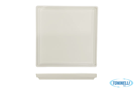 Import Tavola B.B. White-Piatto Quadro Cm.21,5X21,5X2,3  Ba2671 - 9617