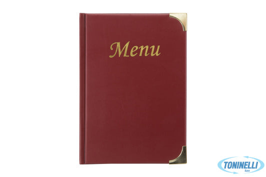 Securit  Basic-Portamenu Bordeaux A4 10Pagine Cm 31,5X24 Mc-Bra4-Wr - 15268