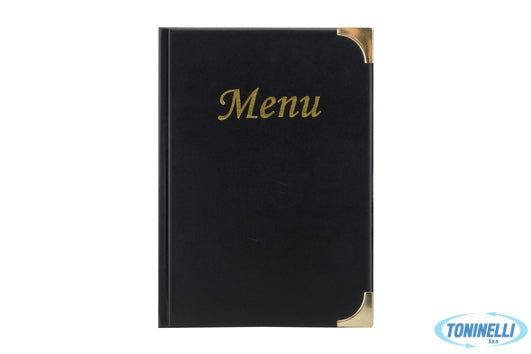 Securit  Basic-Portamenu Nero A4 10Pagine Cm 31,5X24 Mc-Bra4-Bl - 15270
