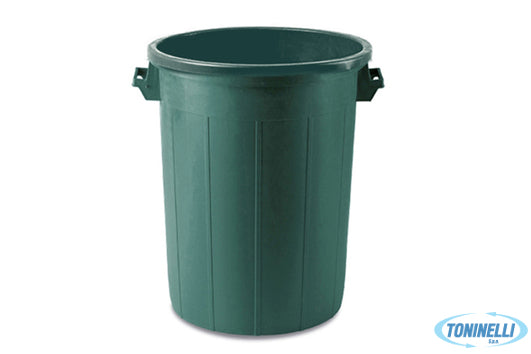 Stefanplast Bidone Porta Immondizia Verde Lt.70 Cm 45X60- Senza Coperchio - 2508