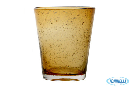 Import Tavola Bubbles-Bicchiere Acqua Cl.31,5 Incamiciato Ambra T089105C61 - 942
