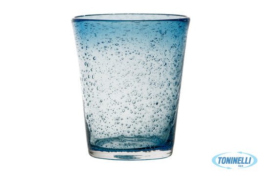 Import Tavola Bubbles-Bicchiere Acqua Cl.31,5 Incamiciato Azzurro T089105C32 - 9