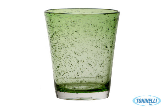 Import Tavola Bubbles-Bicchiere Acqua Cl.31,5 Incamiciato Verde T089105C41 - 942