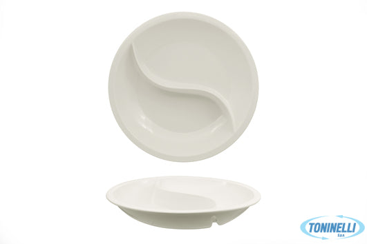 Ariane Fine Porcelain Buffet - Piatto Gastronorm 2 Scomparti Cm 34 - 22625