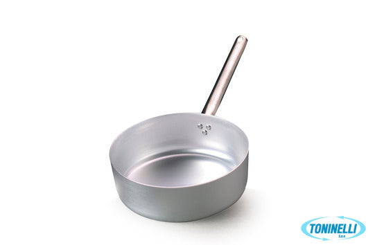 Agnelli Casseruola Bassa  3 Mm Alluminio Con Manico Tubolare Inox Cm 20 H 7 Lt 2