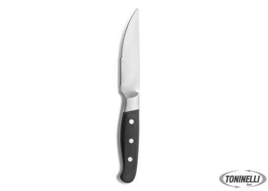 Comas Chuleteros Hq Coltello Steak Lama Seghettata Aconcagua Black 7445 - 12752