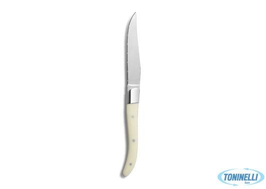 Comas Chuleteros Hq Coltello Steak Microseghettato Acr Manico White 7442 - 12749